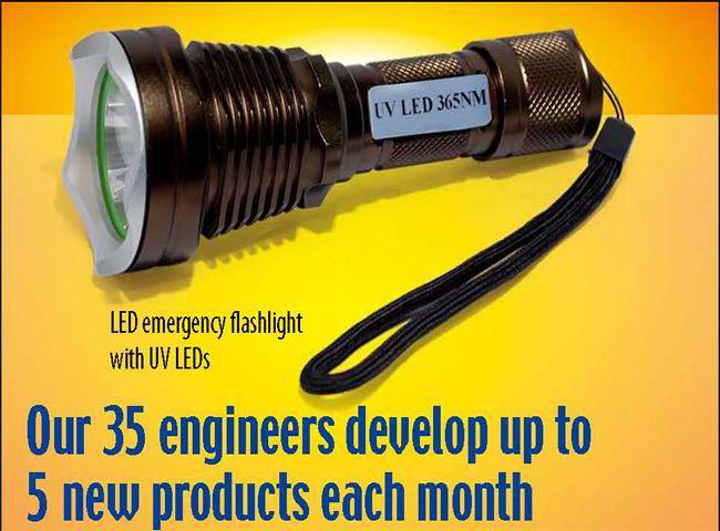 UV leak detection flashlight 365nm 5W